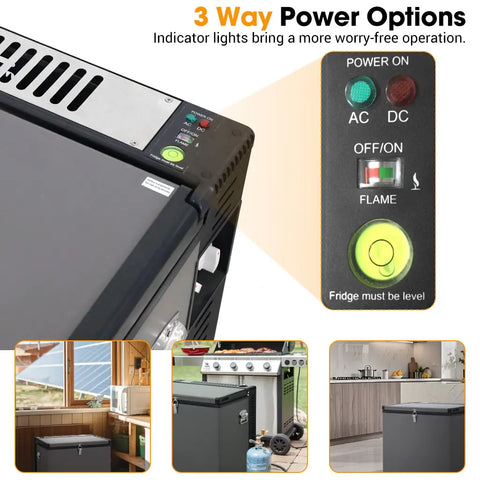 AC/DC/Gas(propane) 3 way energy support miniature freezer 2.4 cu ft SMAD AC/DC/Gas(propane) 3 way energy support miniature freezer 2.4 cu ft SMAD