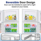 10cu.ft Propane Gas Refrigerator with reversible door open