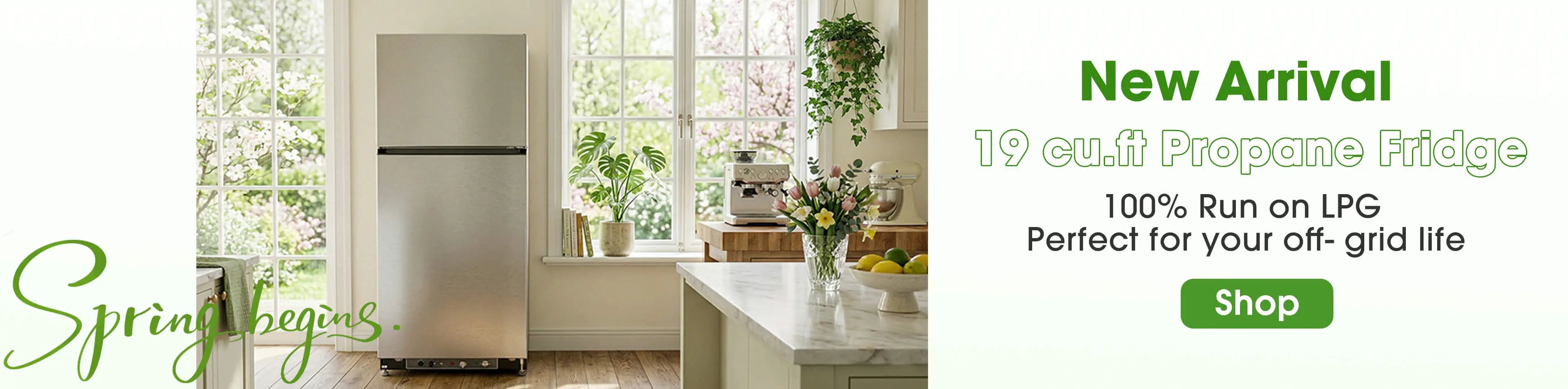 SMAD stainless steel off grid propane fridge