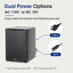 SMAD 40L dual powered AC and DC single door outdoor refrigerator