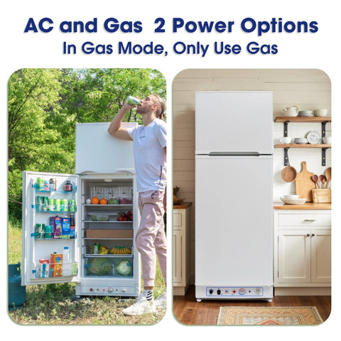 SMAD 2 way powered frost free gas refrigerator 