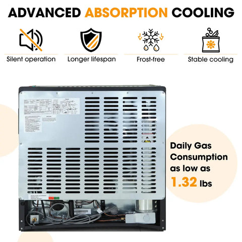 SMAD deep Chest Freezer with absorption cooling system