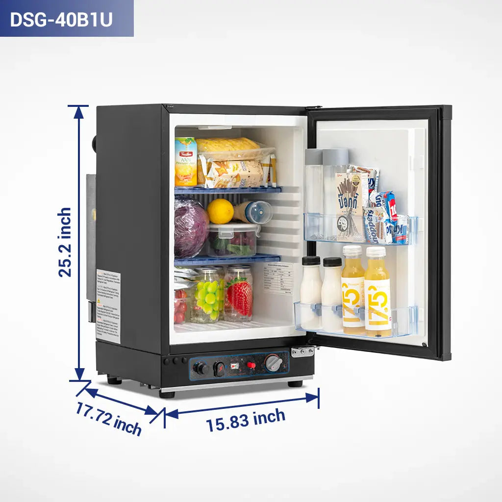  1.4 cu.ft mini camper refrigerator size