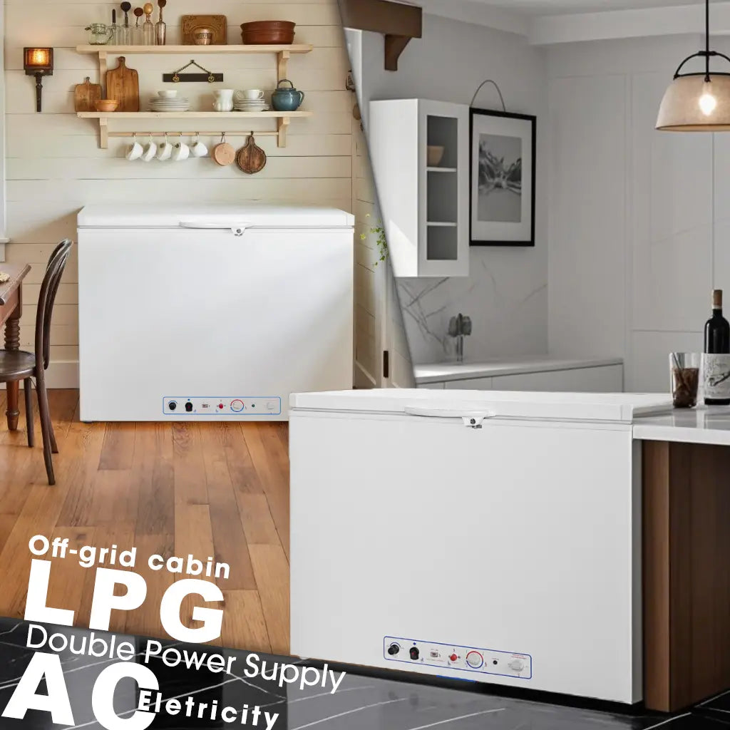 SMAD propane freezer used in RVs,cabin,off-grid 