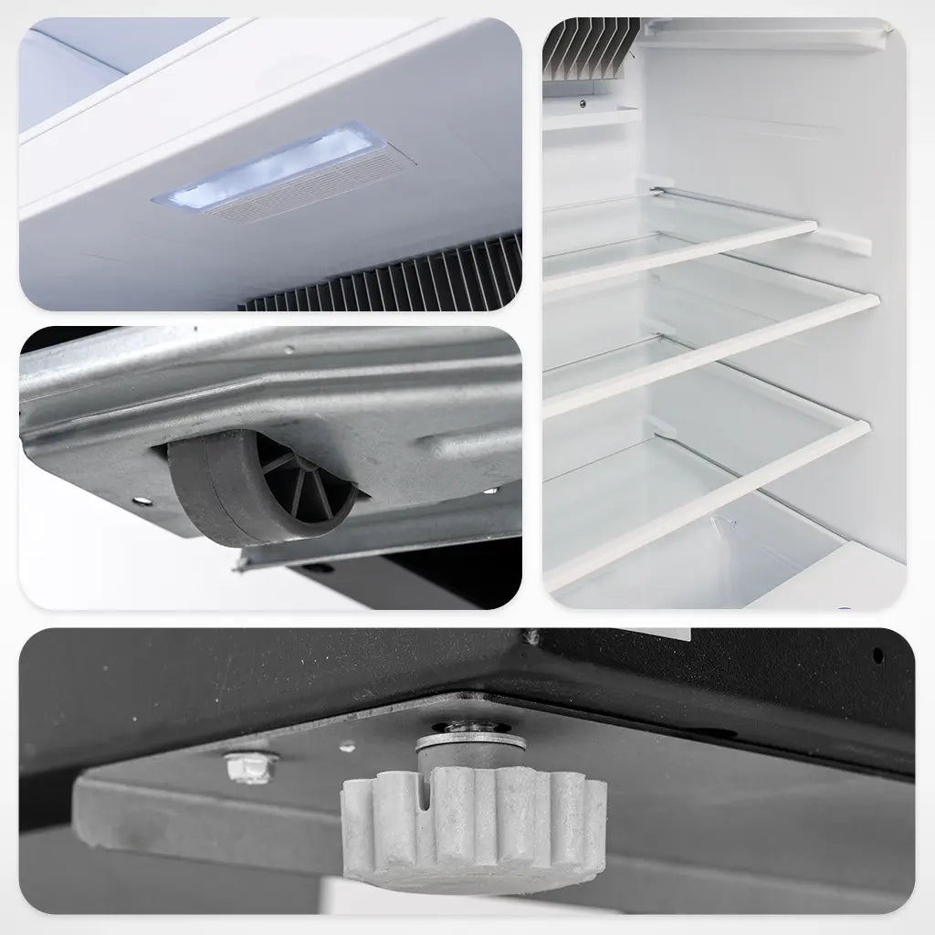 SMAD 19 cu.ft fridge fueled Gas with Adjustable glass shelves, Adjustable Feet and Built-in light