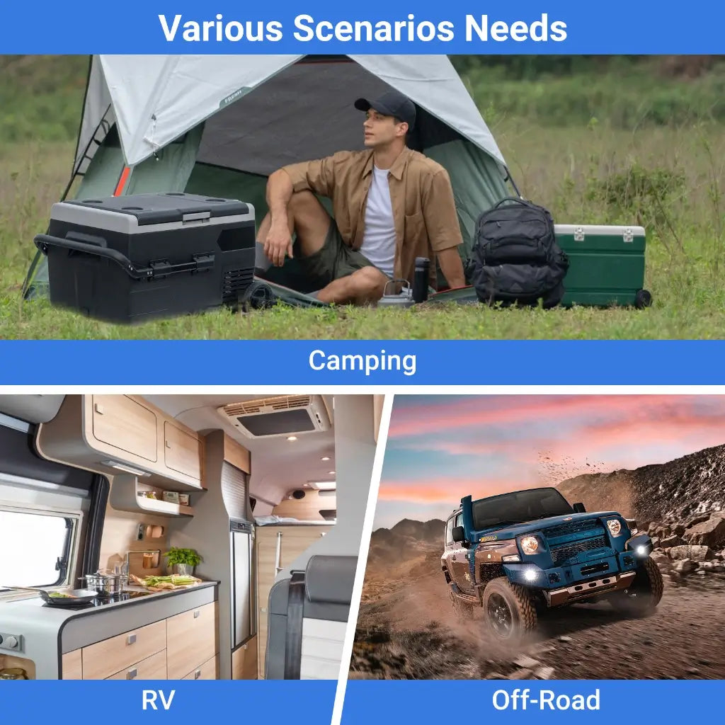 SMAD outdoor cooler, camping fridge, overlanding refrigerator