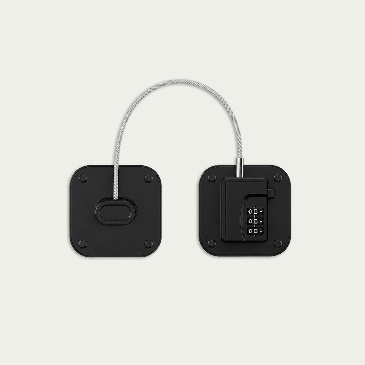 Black combination refrigerator lock with resettable code