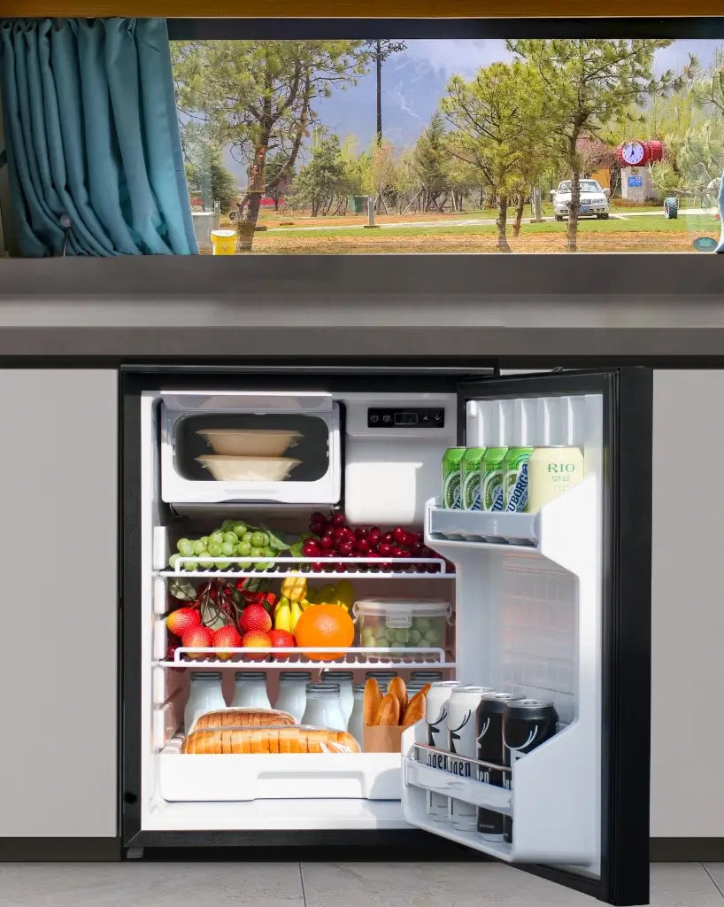 SMAD 3.0cu.ft compact black refrigerator, ideal for all storage needs 