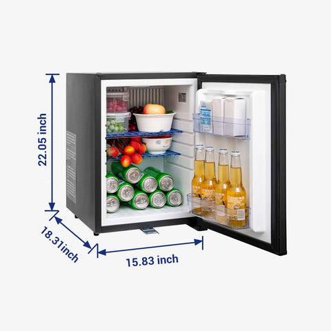 SMAD small beverage fridge, compact drinks mini refrigerator dimension