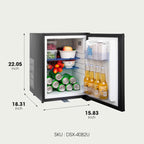 SMAD small beverage fridge, compact Absorption mini refrigerator dimension