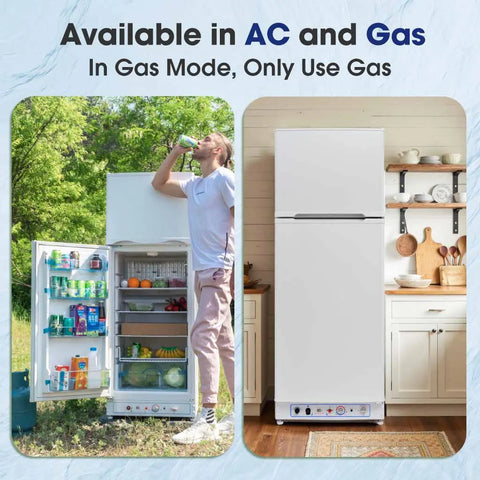 SMAD 2 way powered frost free gas refrigerator 