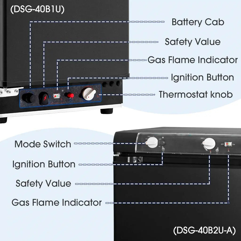 SMAD outdoor refrigerator with adjustable shelf, reversible door and easy using panel