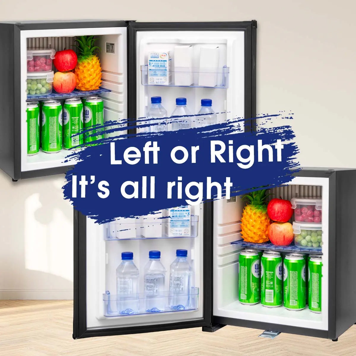 SMAD 1.0 cu.ft Absorption Refrigerator for a Camper, 12Volt Drink