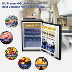 SMAD 12v truck refrigerator with large top freezer