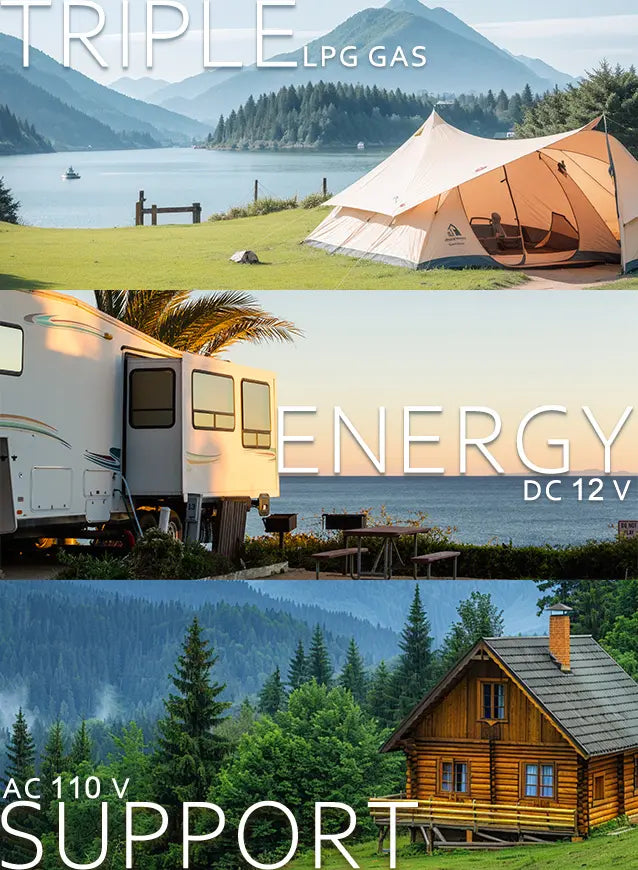 SMAD camping fridge support AC DC GAS