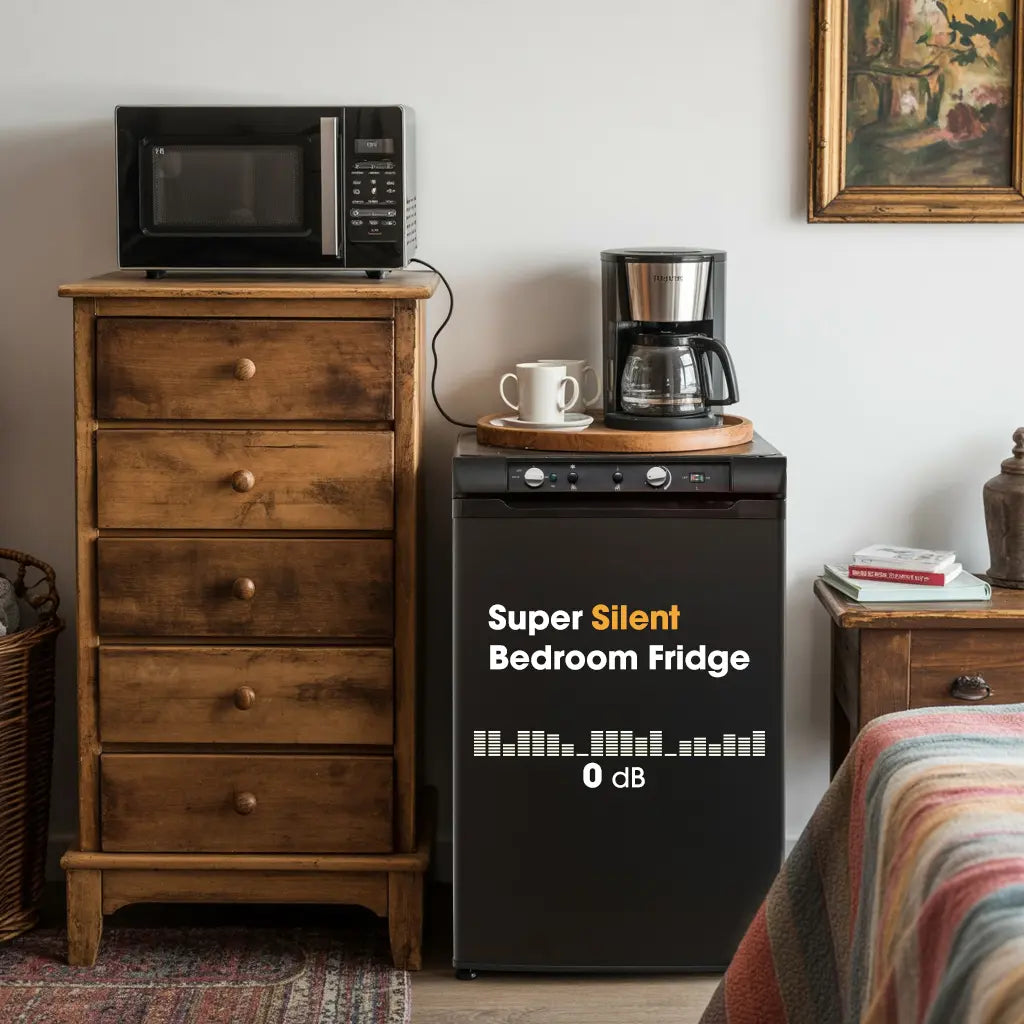SMAD silent bedroom fridge 
