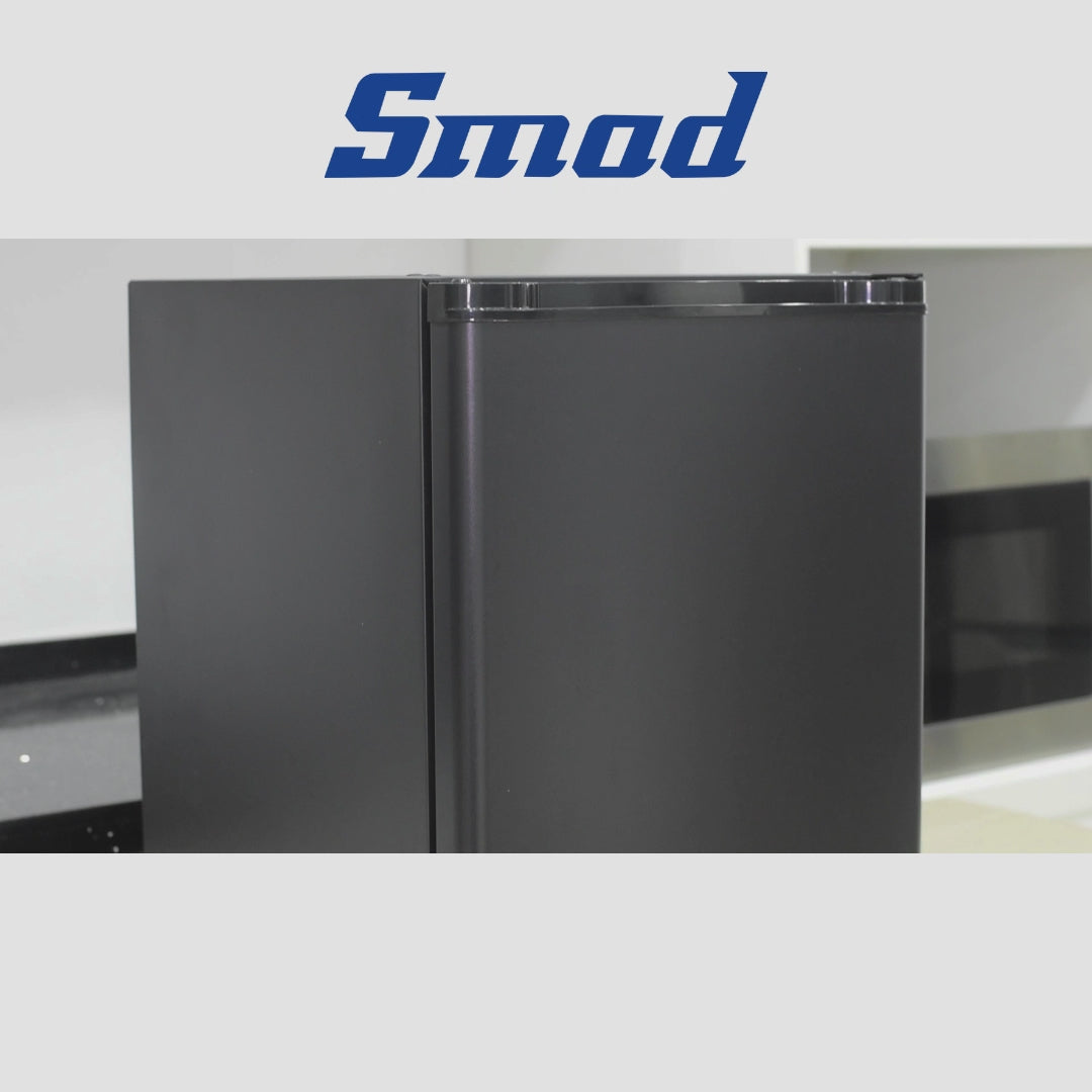 SMAD 1.4 cu.ft 12V 110V Compact Fridge with Lock, Compressor-free Refrigerator for Camping,Hotel, Airbnb & Dorm
