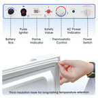 standing gas refrigerator with easy using temperature control