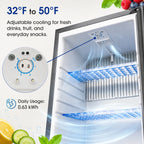 SMAD 1.4 cu.ft fridge with absorption cooling system, temperature range from 32°F to 50°F