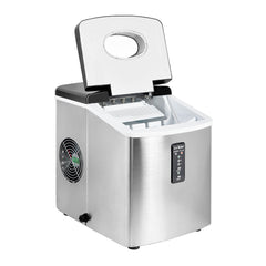 SMAD Small Countertop Automatic Mini Ice Cube Maker Machine - Open View
