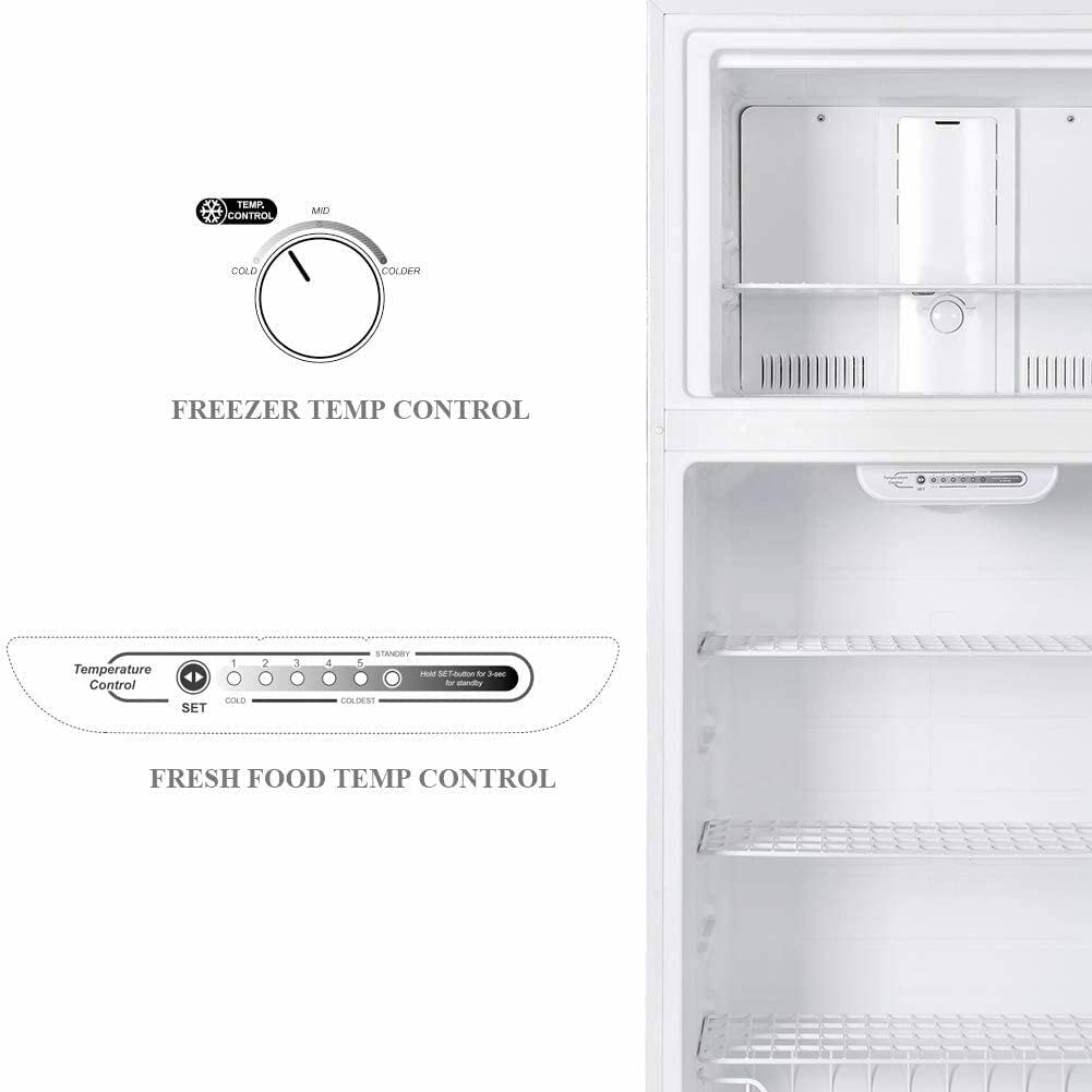 SMAD Top Mount Refrigerator with 4 cu.ft. Freezer-18 cu.ft. - Operational panel