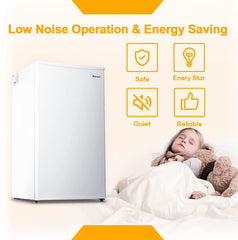 mini fridge no noise, energy saving