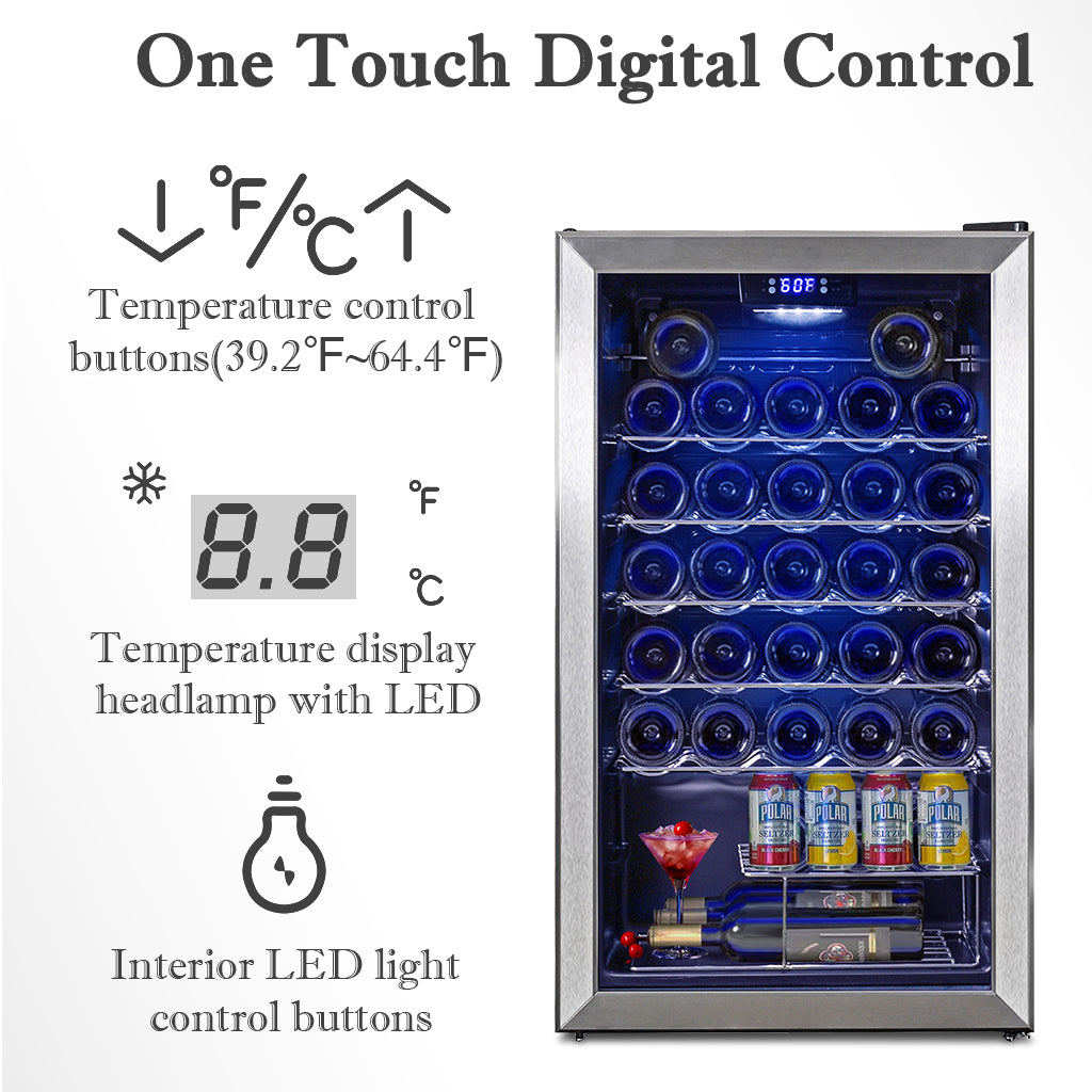 Digital control panel for Smad appliances wine fridge with one-touch operation