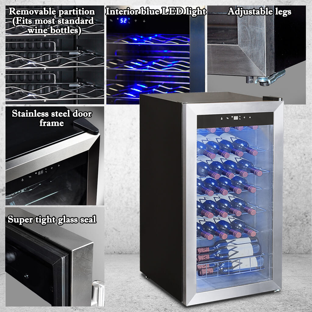 Smad appliances' energy-saving wine cooler operates with low noise levels