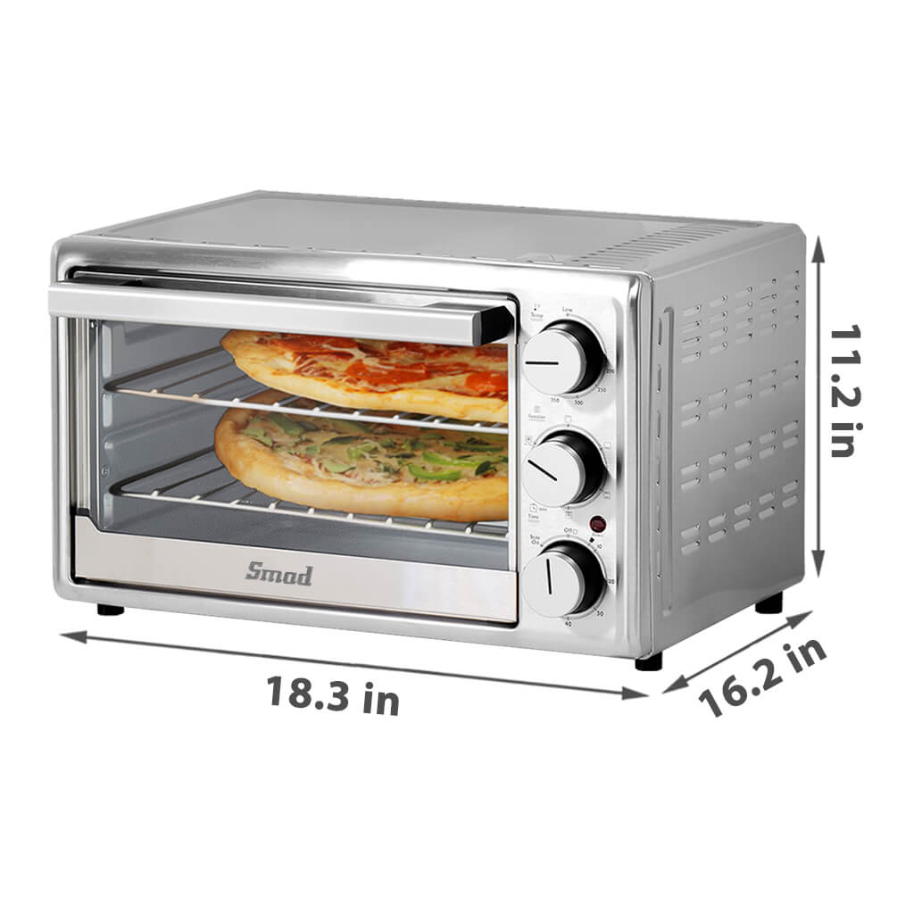 SMAD Countertop Toaster Oven With Timer Toast Bake Broil, 42 OFF
