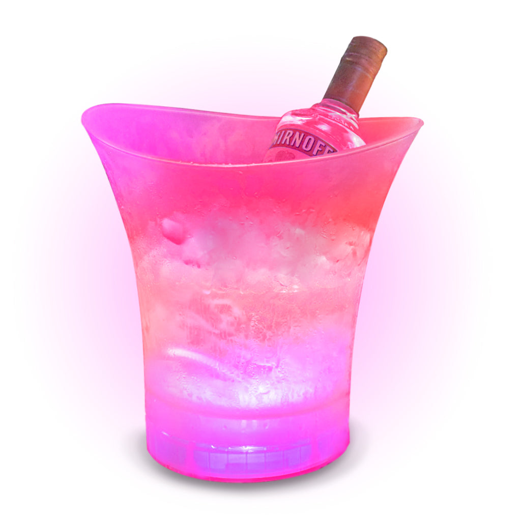 LED Ice Bucket 5L Colorful Plastic, Multi Colors Changing for Party/Home/Bar/Clubs